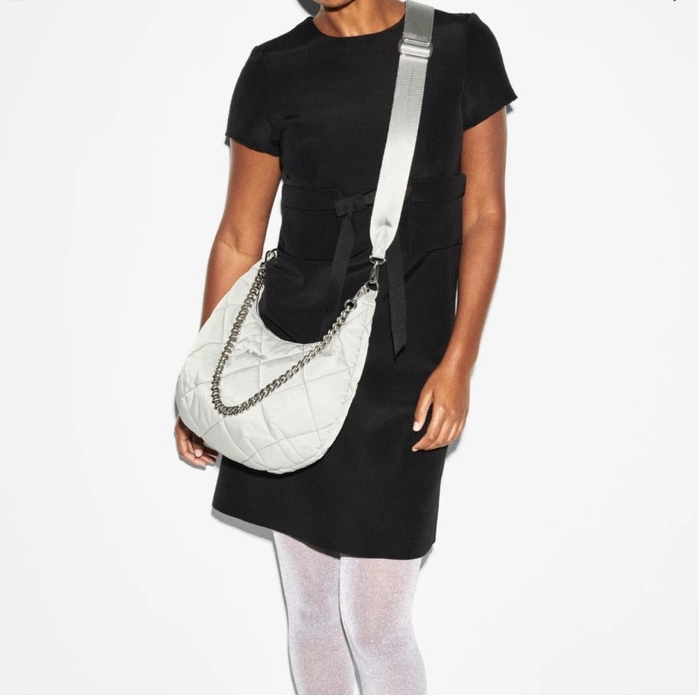 MZ Wallace Quilted Shoulder Bag - Frost